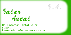 valer antal business card
